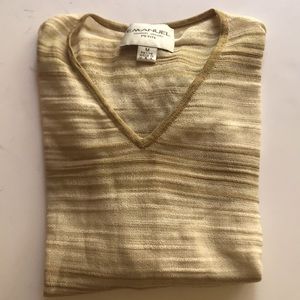 EMANUEL UNGARO L/S Striped Sweater